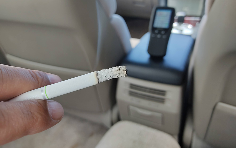 車内で喫煙